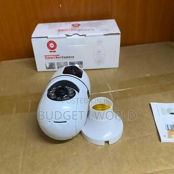 Infrared LED Night Mode 360° PanoramicV380 Pro Dual Lens PTZ Bulb Cam