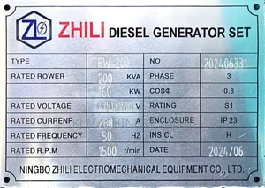 200kva Open Set Cummins Generator