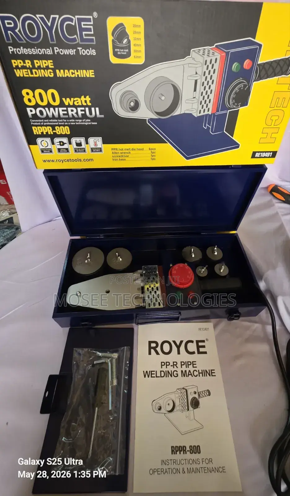 Royce 800W PPR Pipe Welding Iron