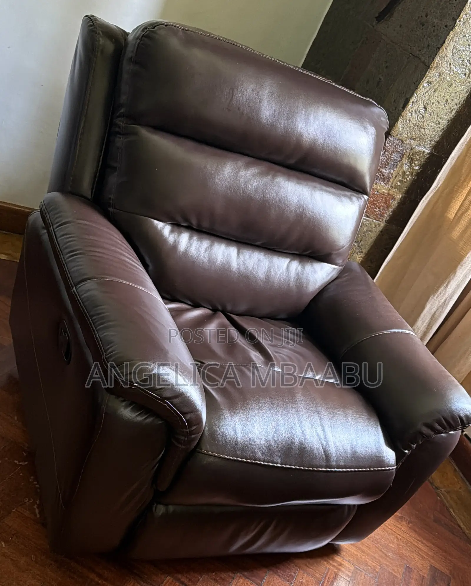 7 Seater Recliner Leather Sofa