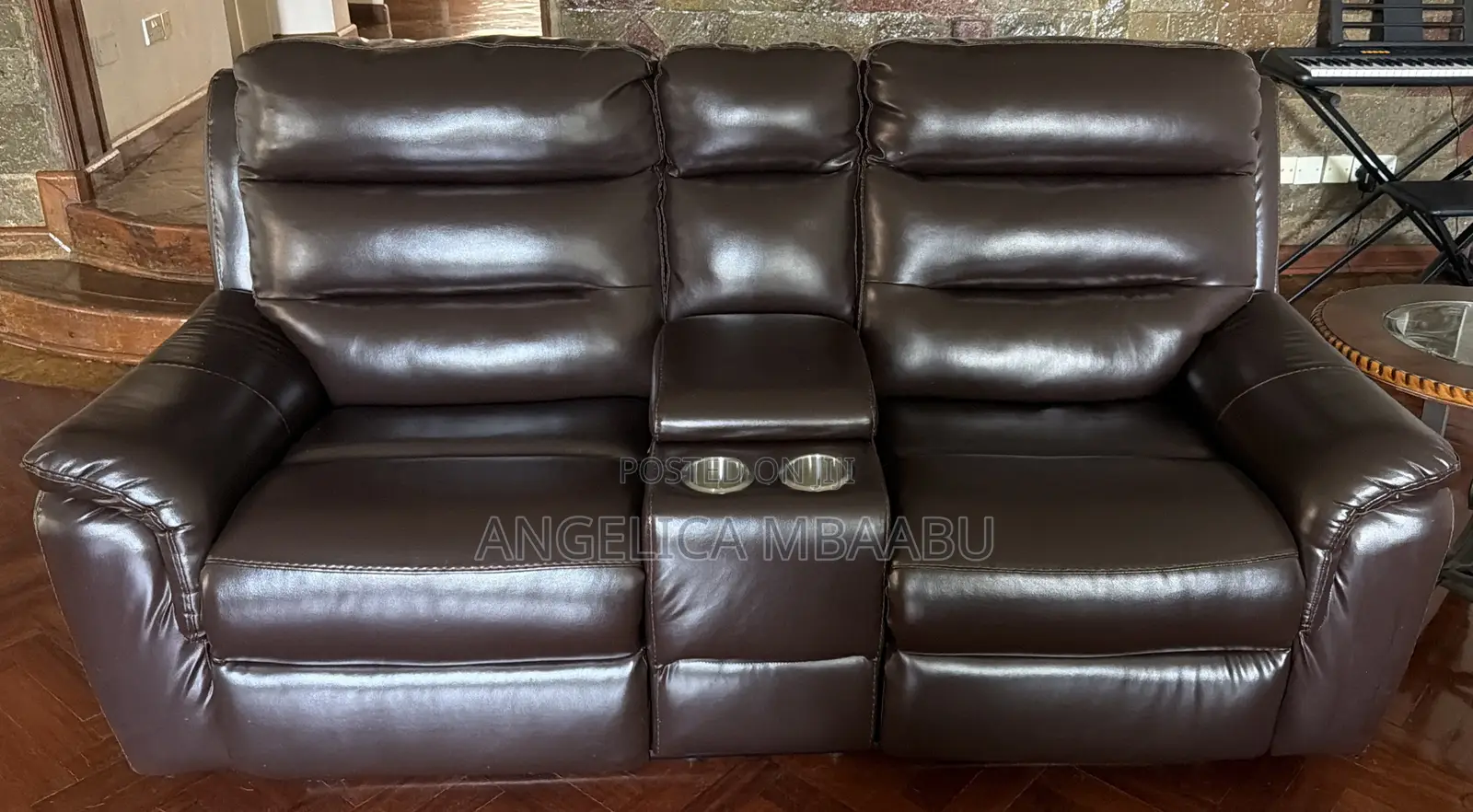 7 Seater Recliner Leather Sofa
