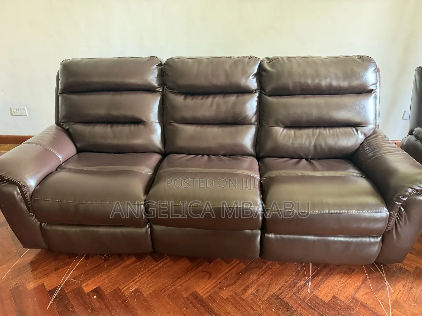 7 Seater Recliner Leather Sofa
