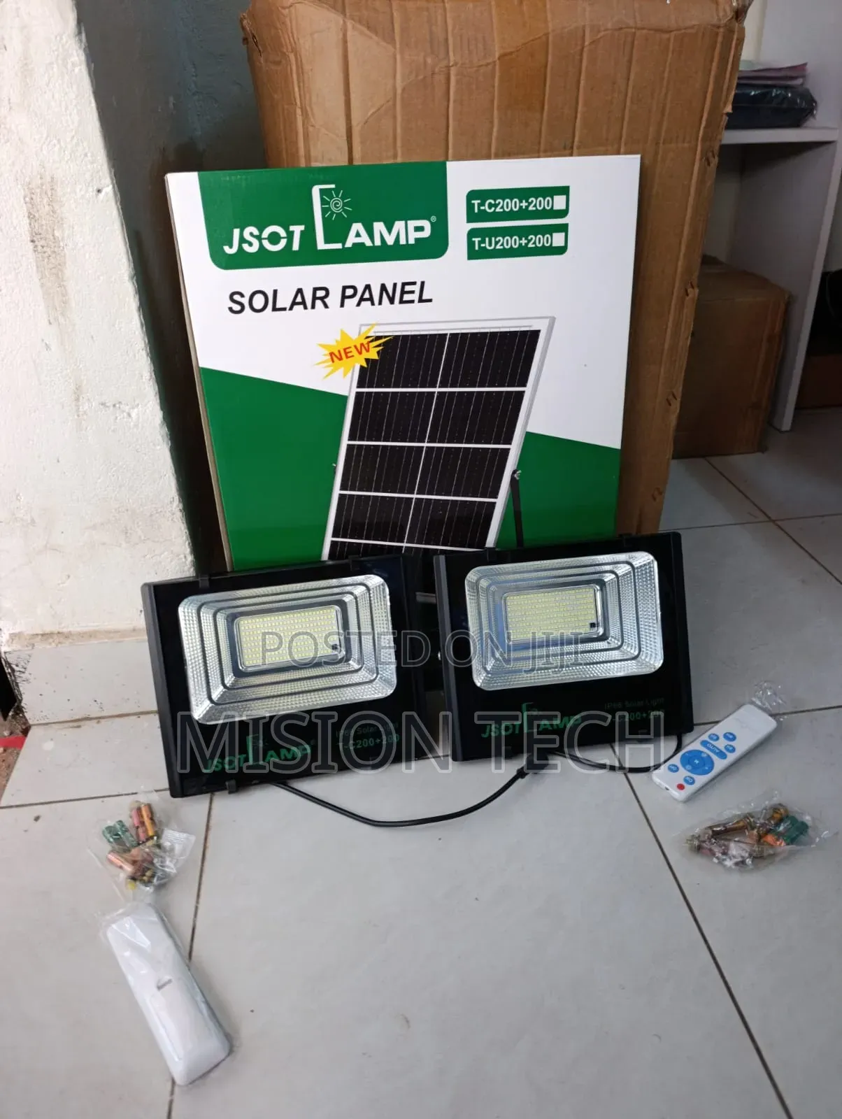 Jsot TC-200+200W Solar Floodlight