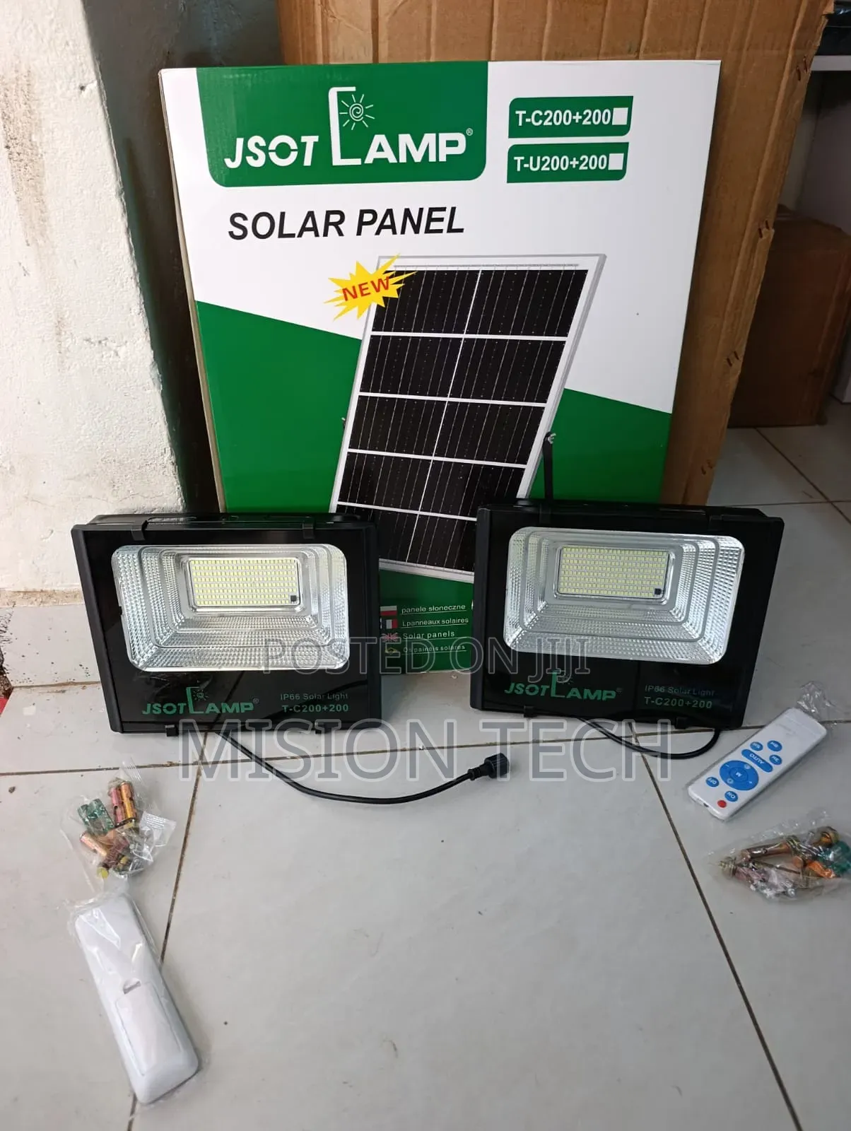 Jsot TC-200+200W Solar Floodlight