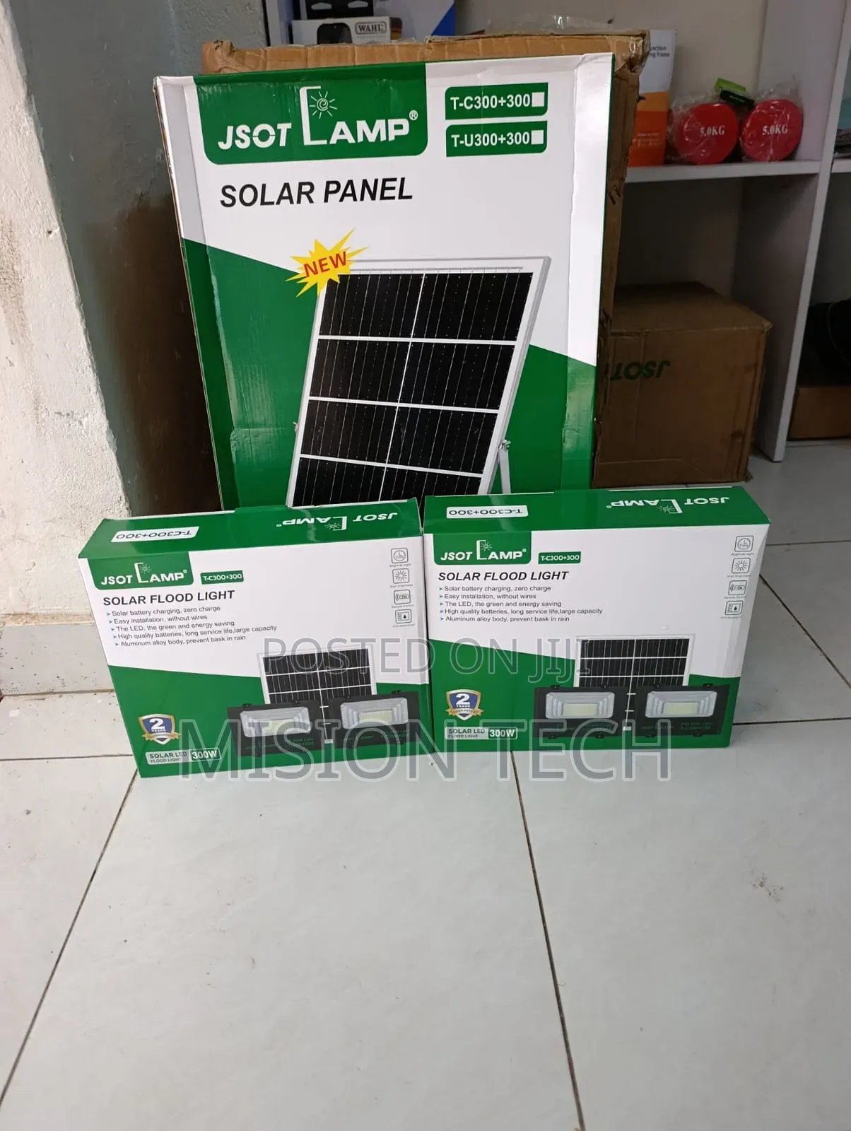 Jsot TC 300+300watts Solar Floodlight ** 