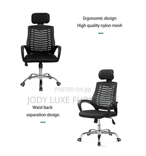 Secretarial Mesh Office Chair Whith Headrest on Offer