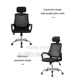 Secretarial Mesh Office Chair Whith Headrest on Offer