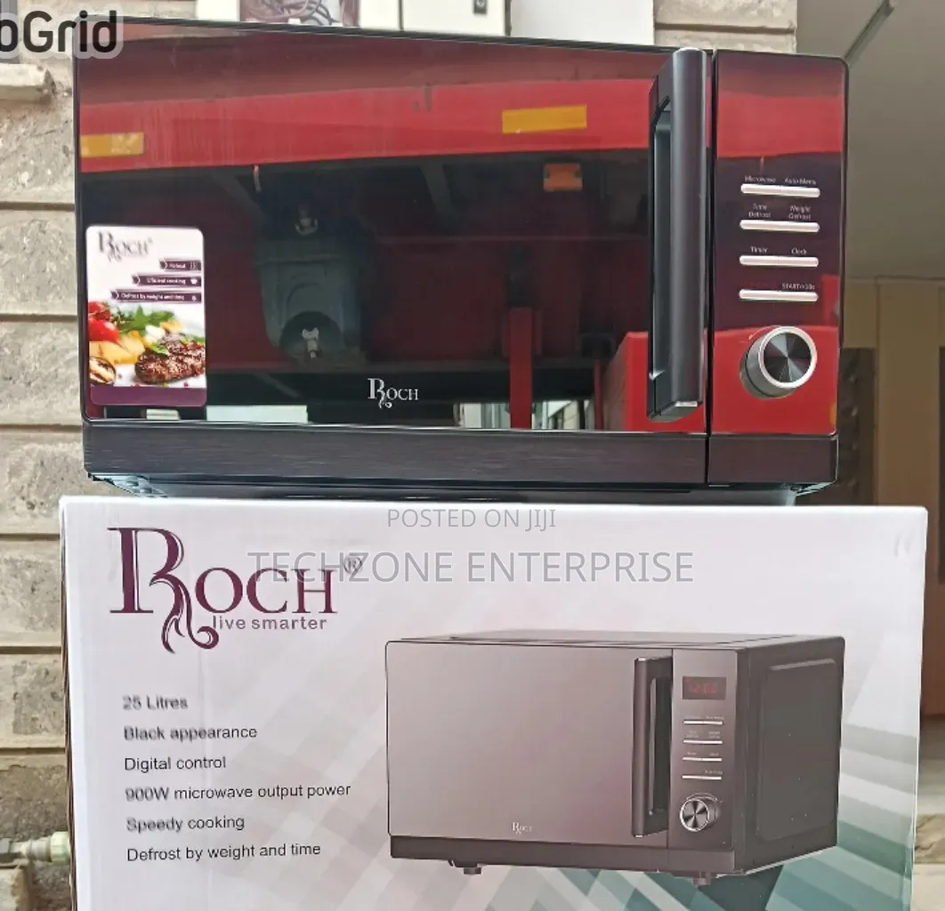 25 Litres Manual Roch Microwave With Grill With Defrost Settings 