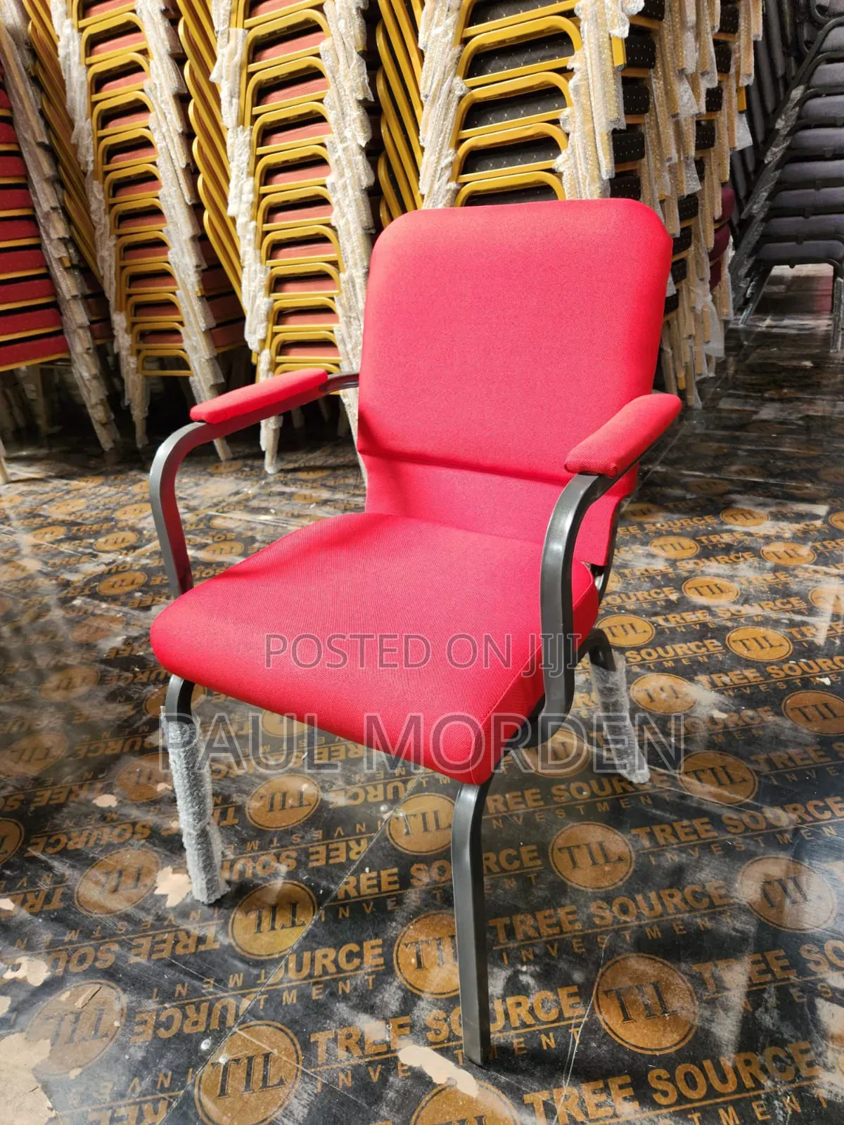 Heavy Banquet Red Chairs
