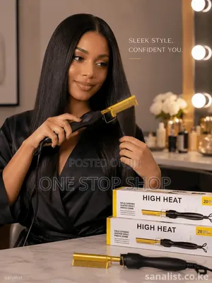 Electric Press Smooth Straightening Wigs Comb