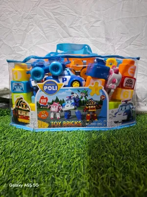 Robocar Poli 57-Piece Educational Building Blocks Vehicle Toy Set