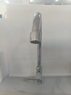 High-Arc Single-Handle Chrome Kitchen Sink Faucet