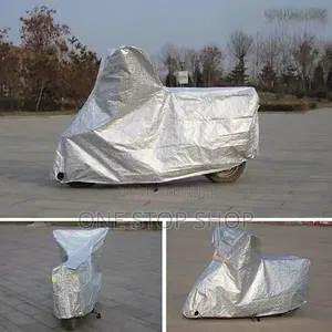 Lightweigh High Densit Polyester Silver SUV Reflective Coat Bike Cover