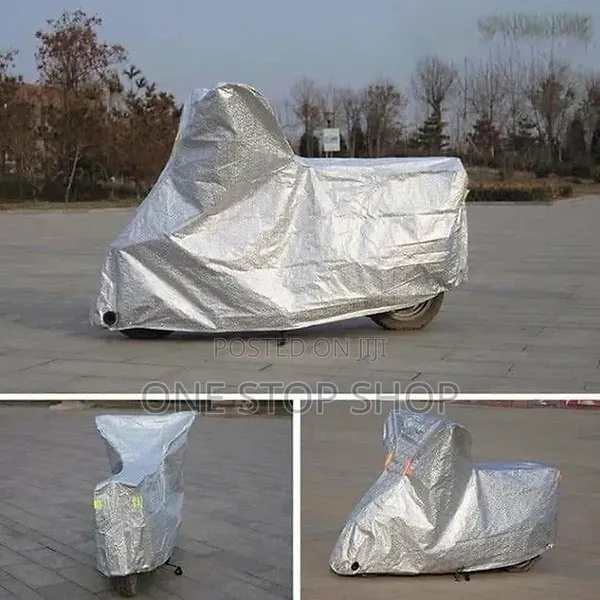 Lightweigh High Densit Polyester Silver SUV Reflective Coat Bike Cover