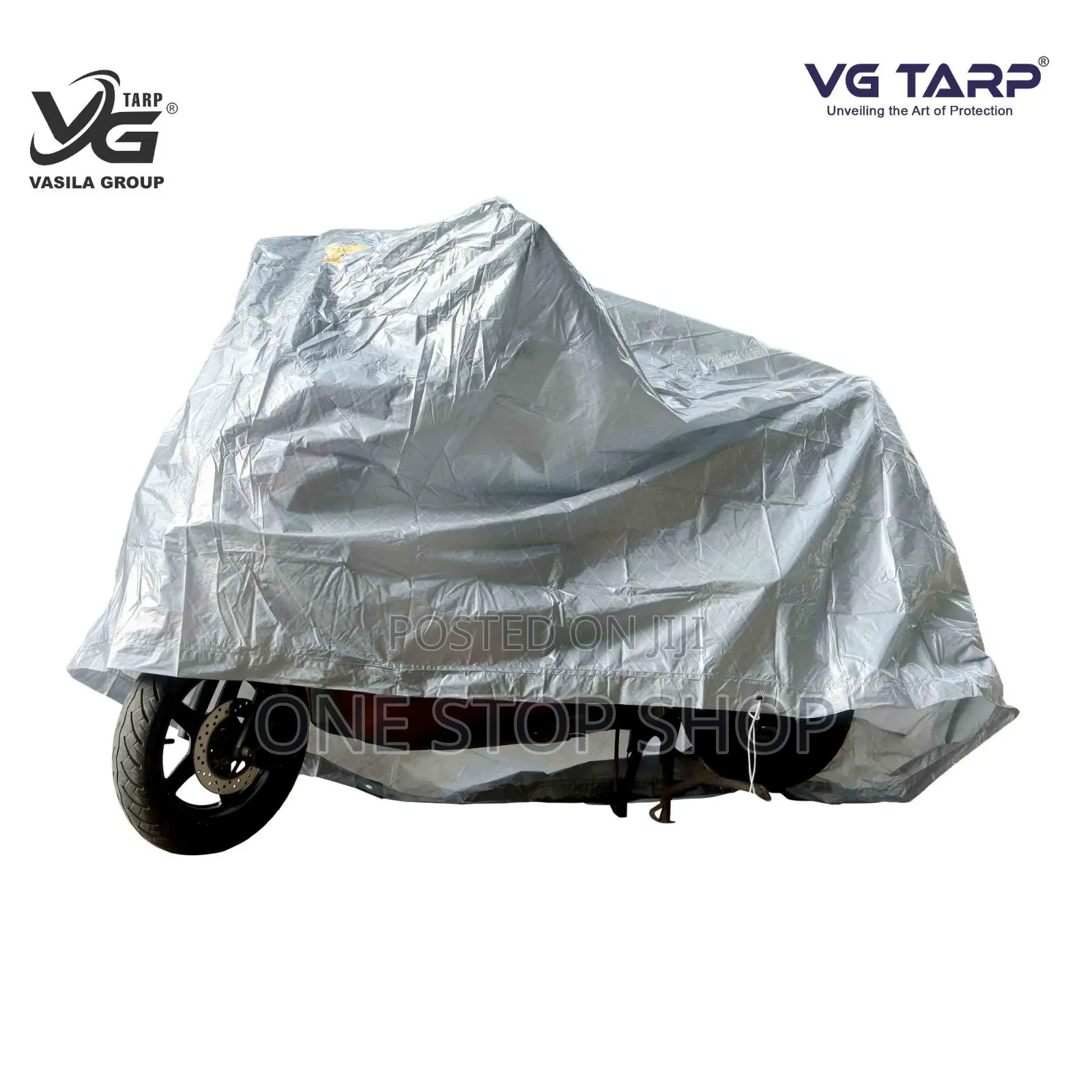Lightweigh High Densit Polyester Silver SUV Reflective Coat Bike Cover