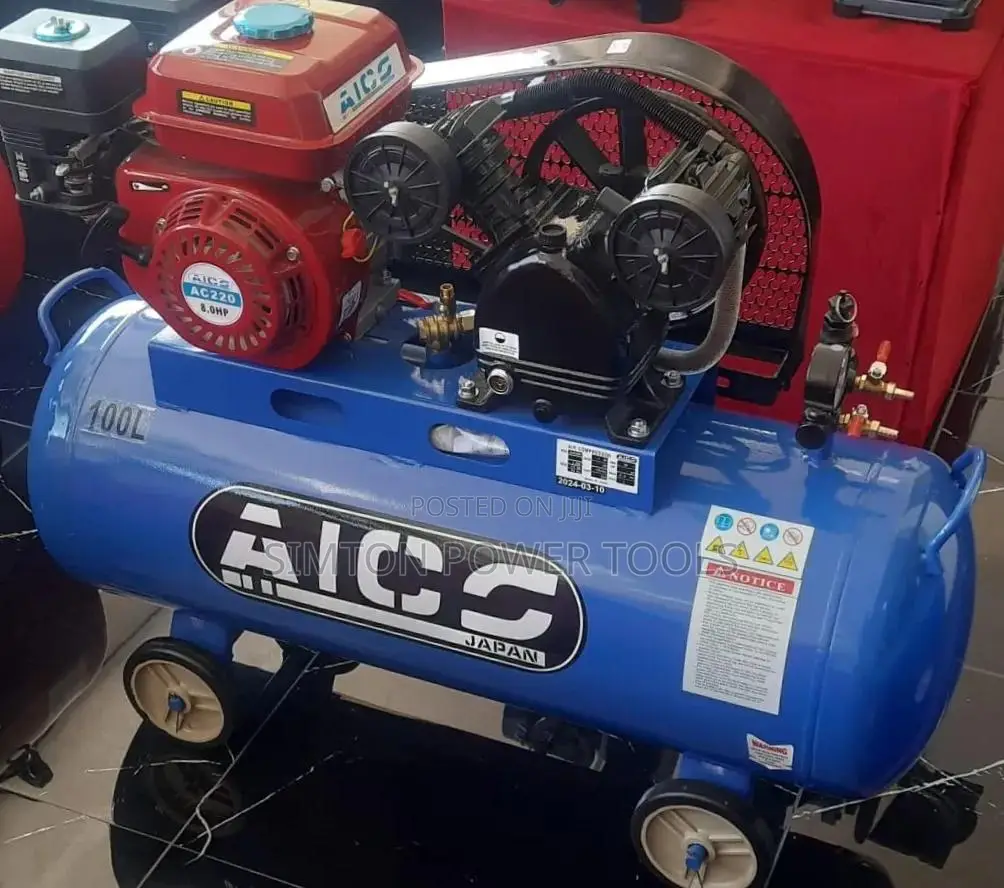 AICO Japan 100L Petrol-Driven Heavy Duty Air Compressor