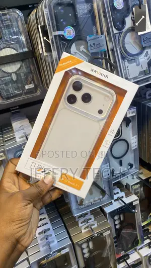 Ravaka Clear Case for the iPhone 17 Pro (6.3") an Orange and White
