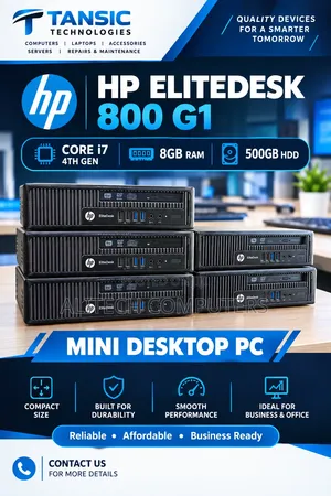 Desktop Computer HP EliteDesk 800 8GB Intel Core i7 HDD 500GB
