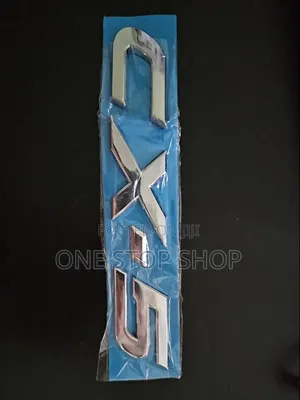 CX_5 Silver Chrome Rear Trunk Emblem Badge