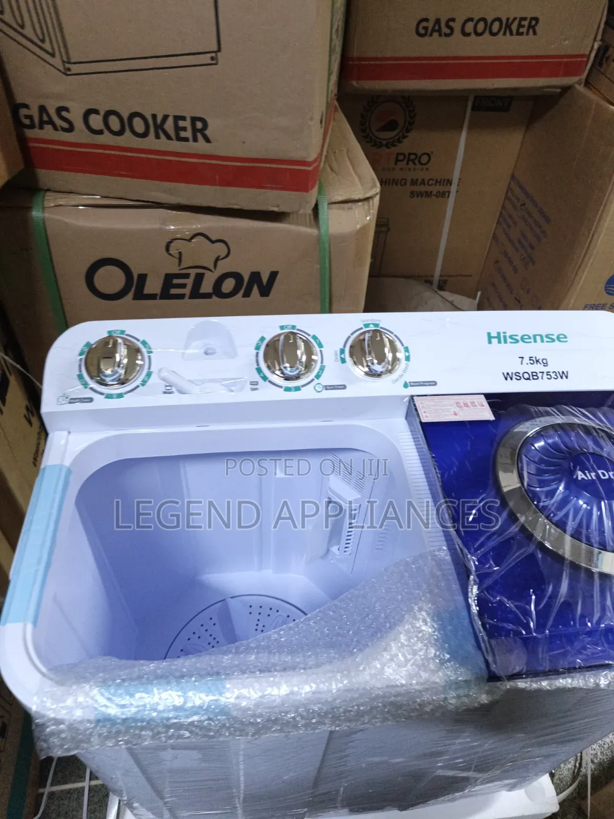 Hisense 7.5kg Twin Tap Semi-Automatic Washing Machine