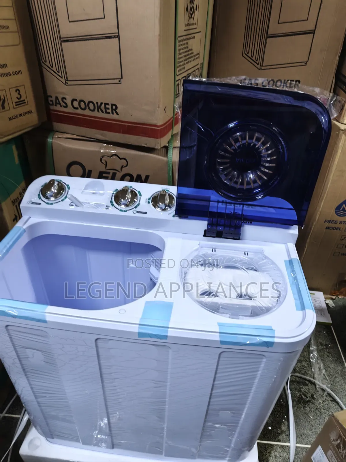 Hisense 7.5kg Twin Tap Semi-Automatic Washing Machine