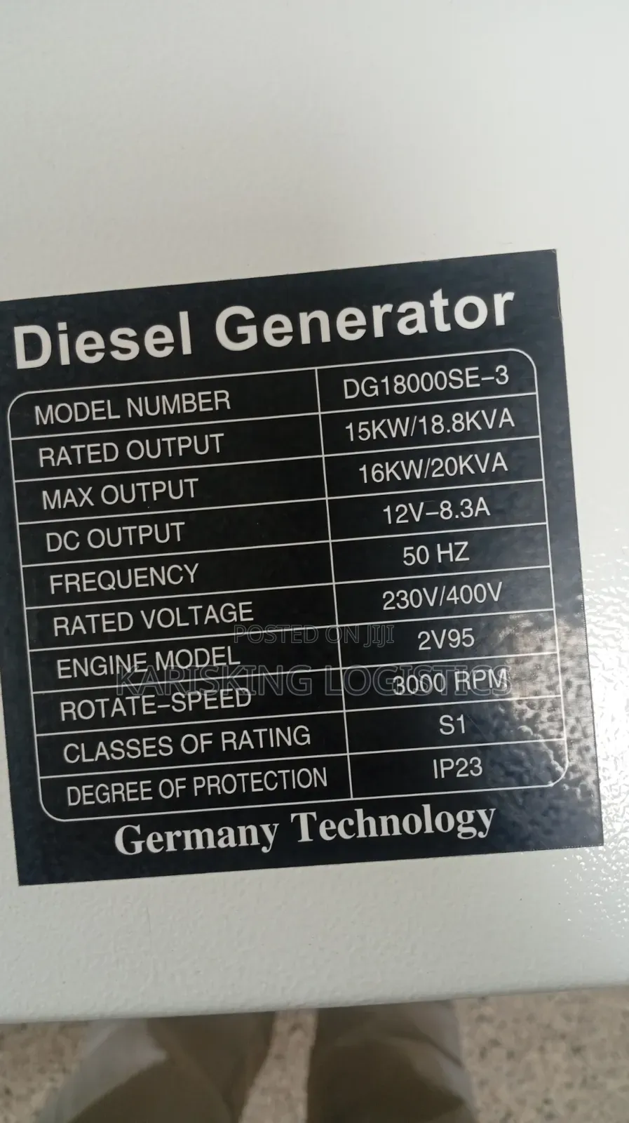 Original 18/20kva Pulsar Air Cooled Diesel Three Phase