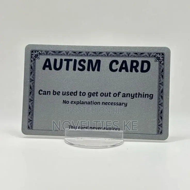 Autism Excuse Card