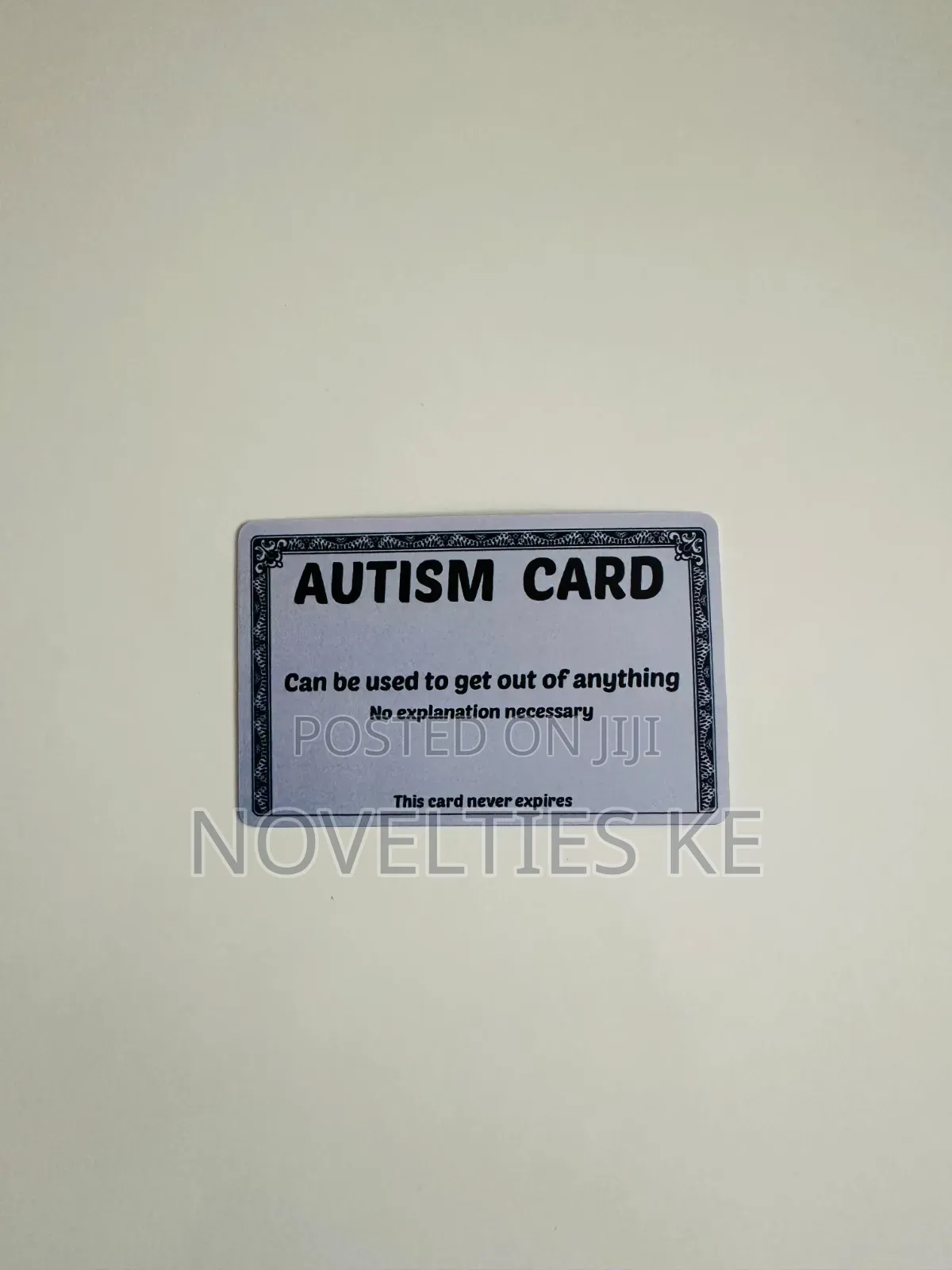Autism Excuse Card