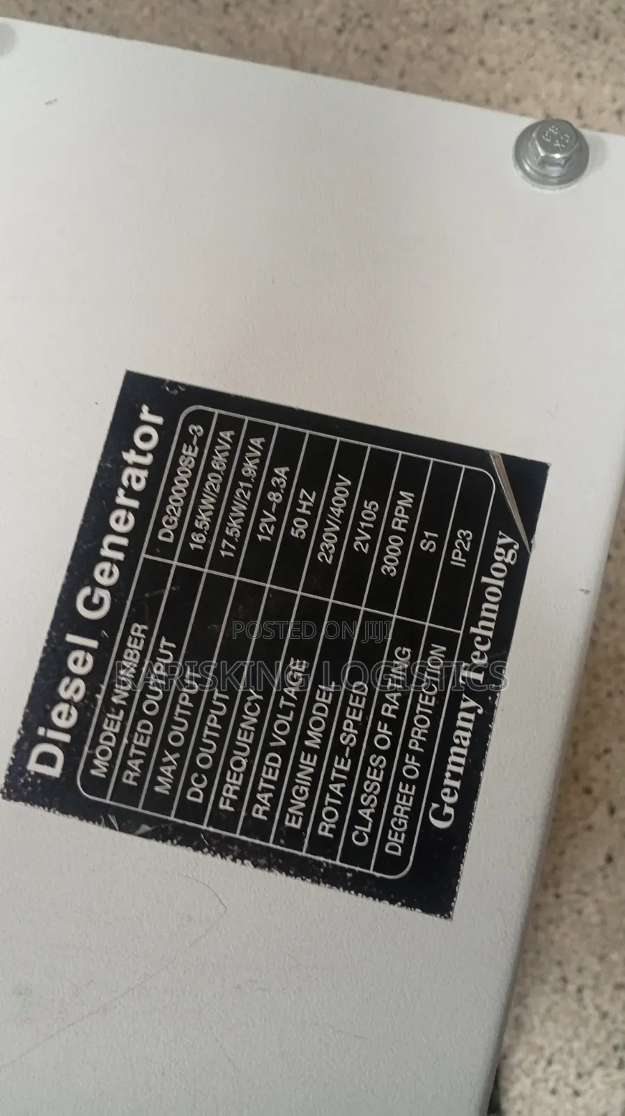 Original 21kva Three Phase Diesel Generator