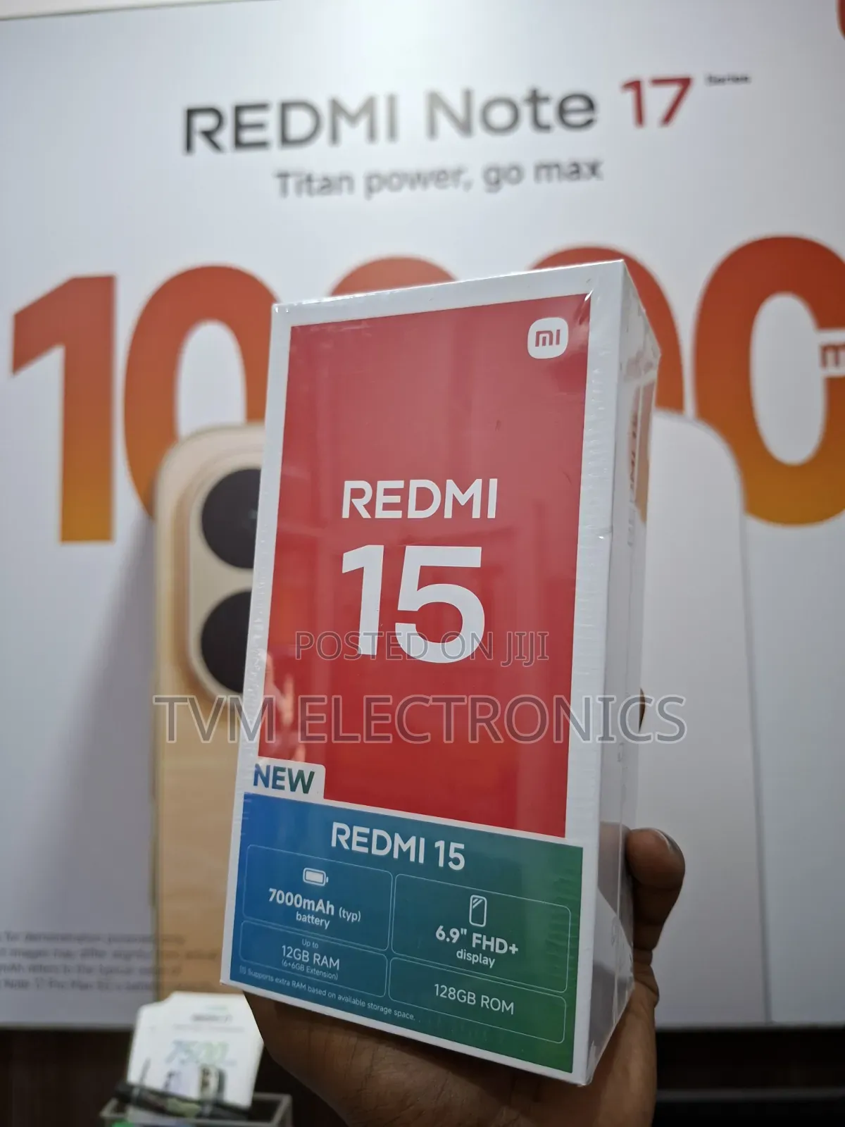 New Xiaomi Redmi 15 128 GB Black