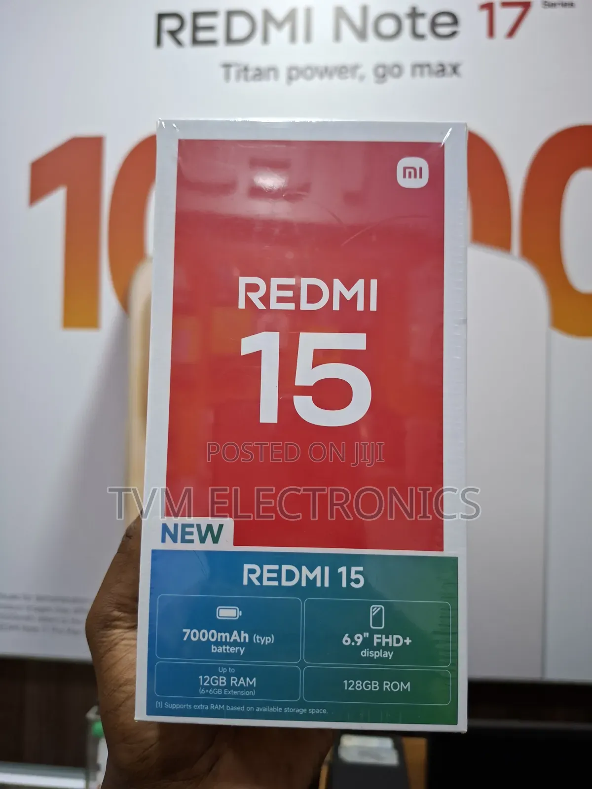 New Xiaomi Redmi 15 128 GB Black