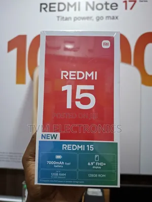 New Xiaomi Redmi 15 128 GB Black