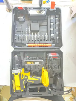 26pc Hand Drill Screw Set (With 2 Rechargeable Batteries)
