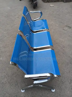 Bright Blue New Bench Reception Chair