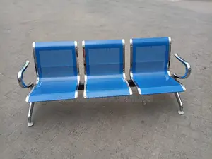 Bright Blue New Bench Reception Chair