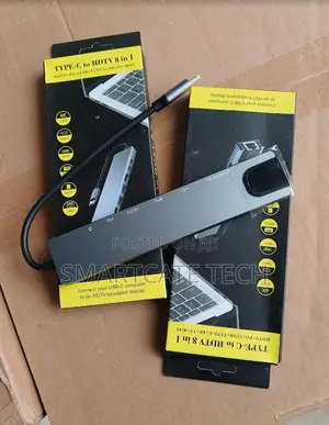 USB-C 8-in-1 Multiport Adapter With HDMI LAN Port
