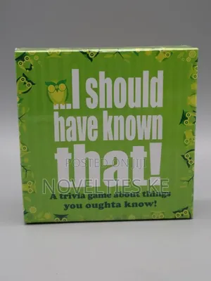 I Should Have Known That Trivia Game