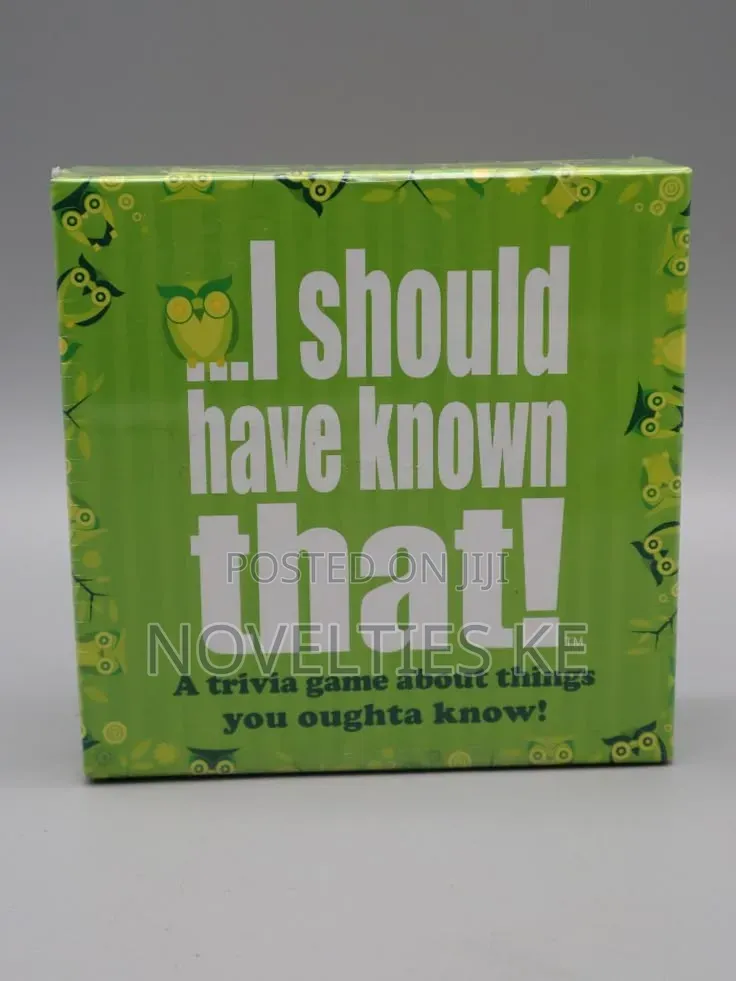 I Should Have Known That Trivia Game
