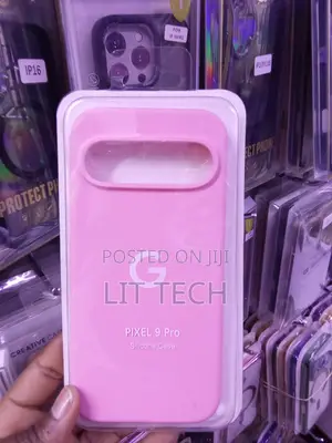 Bright Pink Liquid Silicone Case Designed for Google Pixel 9 Pro