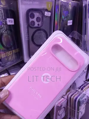 Bright Pink Liquid Silicone Case Designed for Google Pixel 9 Pro