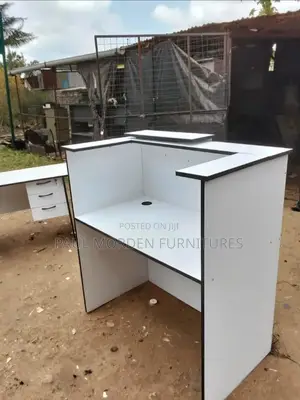 White Brand New Design Reception Office Table 1.2m