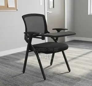 Office Chair : Mesh Study Chair With Foldable Writing Pad