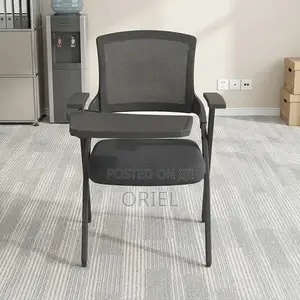 Office Chair : Mesh Study Chair With Foldable Writing Pad