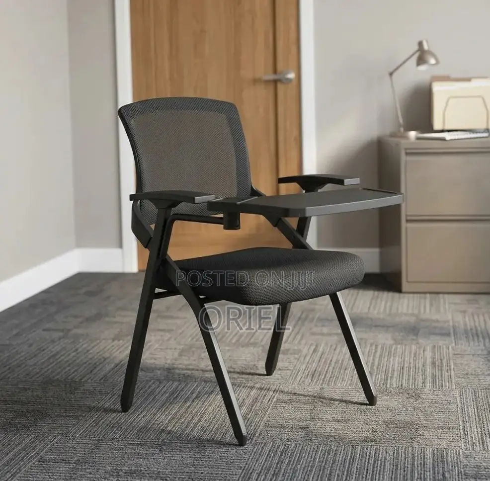Office Chair : Mesh Study Chair With Foldable Writing Pad