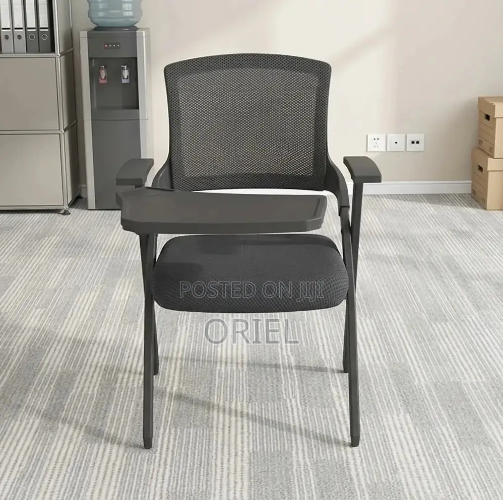 Office Chair : Mesh Study Chair With Foldable Writing Pad