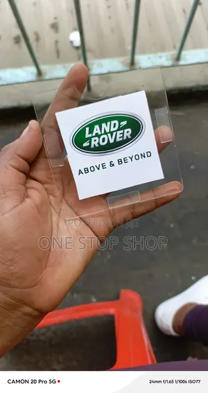 Self Adhesive Acrylic Land Rover Digital Insurance Certificate Holders