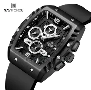 NAVIFORCE Luxury Military Watch – Army Green Silicone Strap