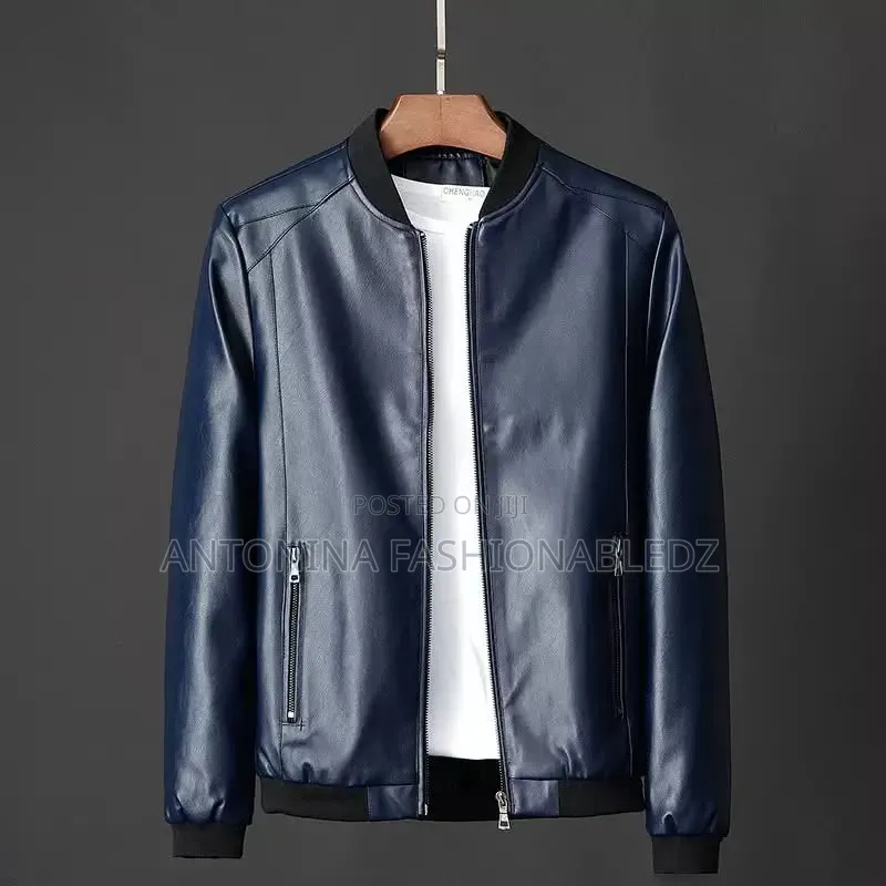 Men Leather Jacket M-4xl