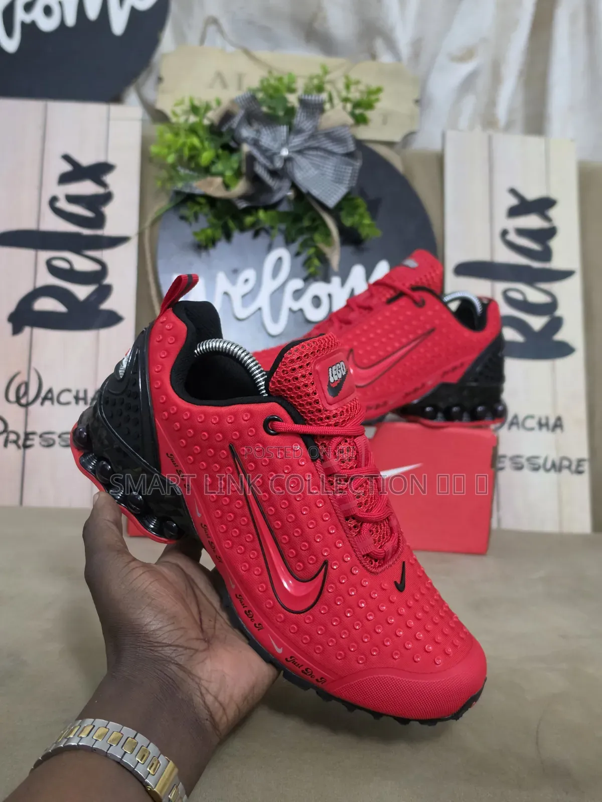 Red/ White Nike Sneakers