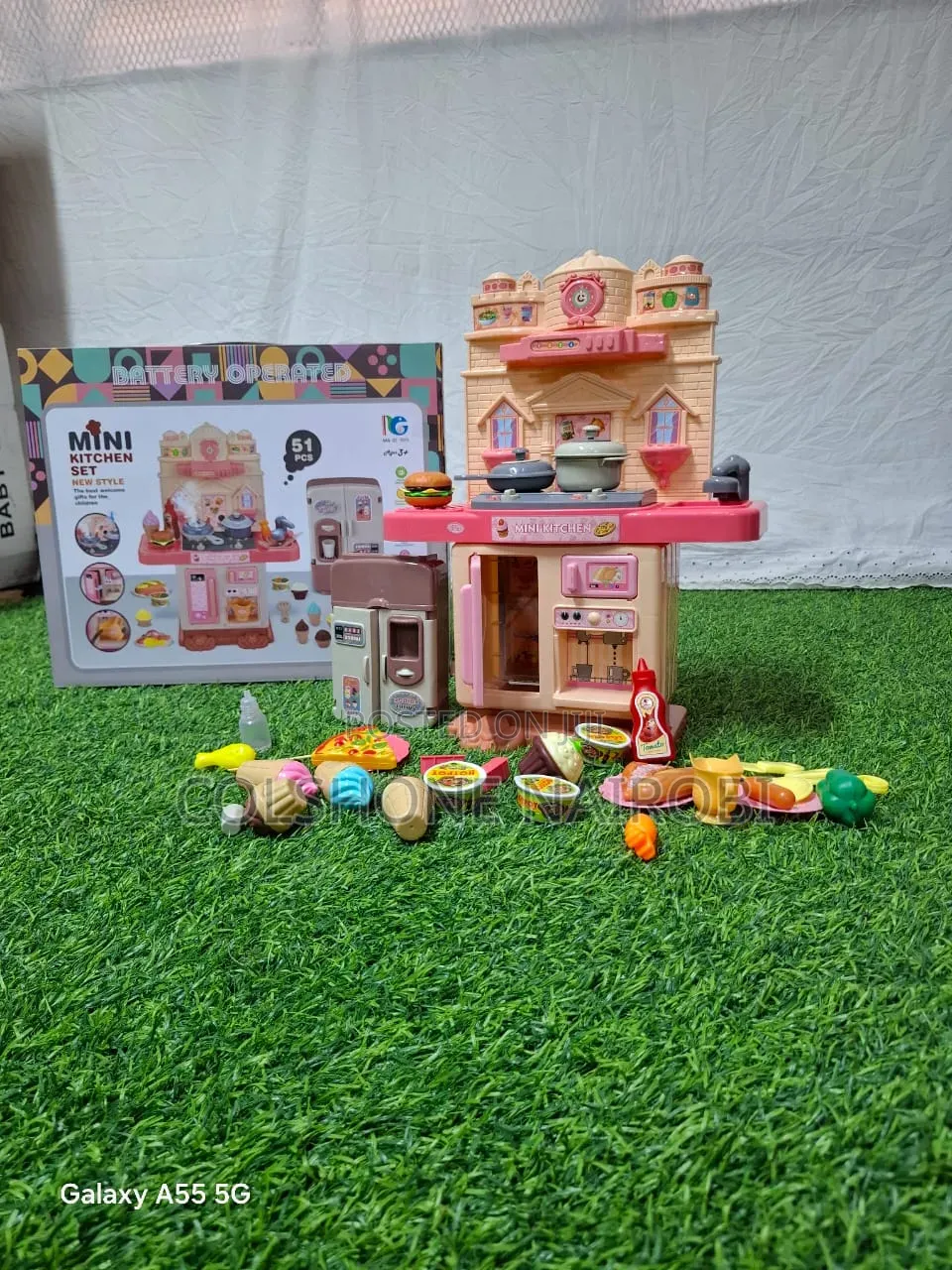 51-Piece Mini Kitchen Play Set for Kids – Pretend Cooking Set